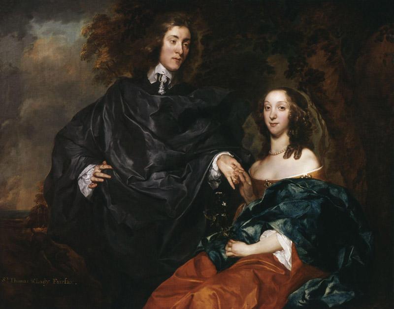 William Fairfax, 3rd Viscount Fairfax of Emley Elizabeth (nee Smith), Viscountess Fairfax of Emley (later Lady Goodricke) by Gerard Soest