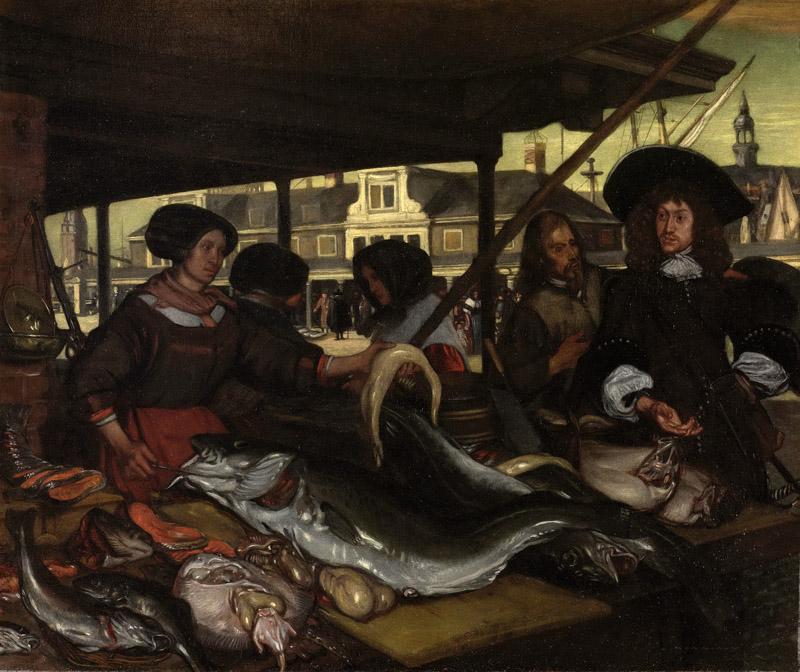 Witte, Emanuel de -- De Nieuwe Vismarkt te Amsterdam, 1655-1692