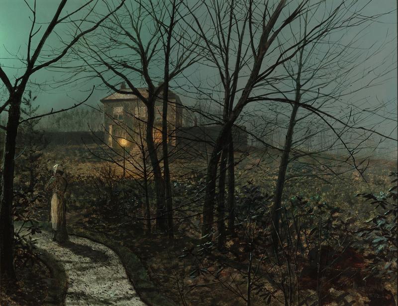 Woman on a Path by a Cottage, 1882