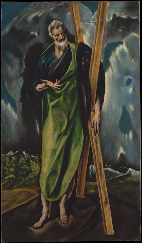 Workshop of El Greco--Saint Andrew