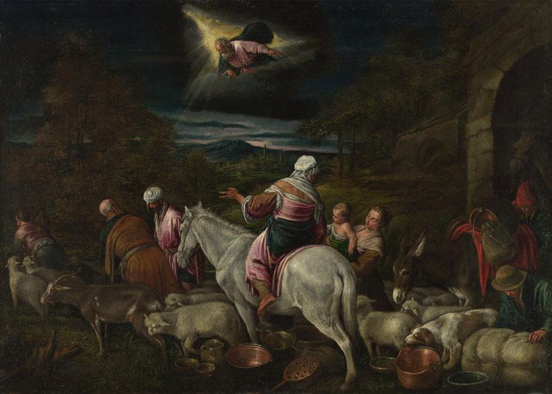 Workshop or imitator of Jacopo Bassano - The Departure of Abraham