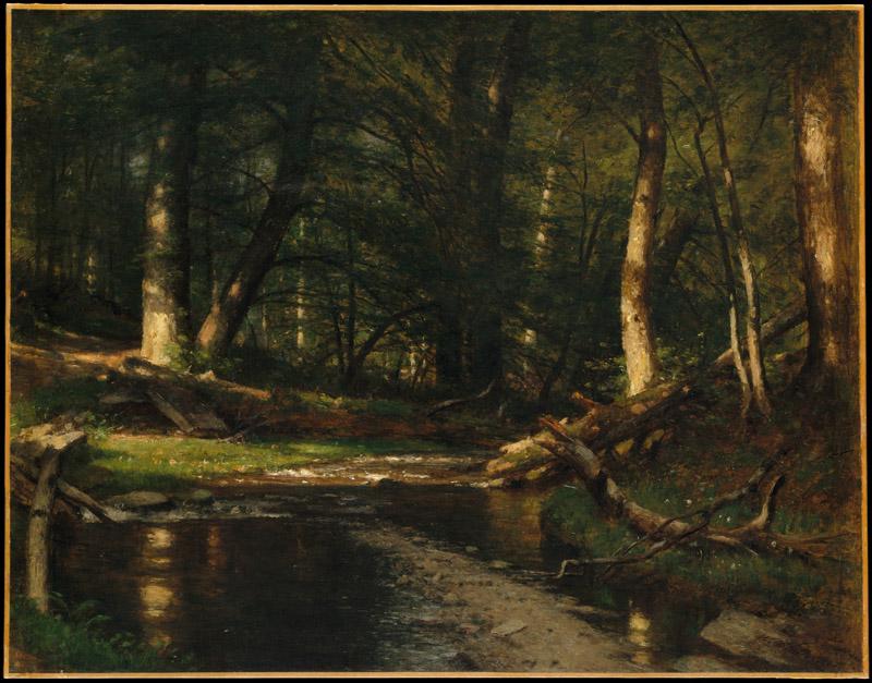 Worthington Whittredge--The Brook in the Woods