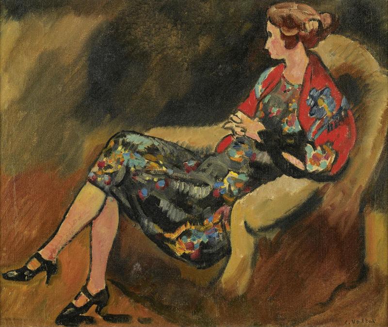 Young Woman in the Armchair, 1917