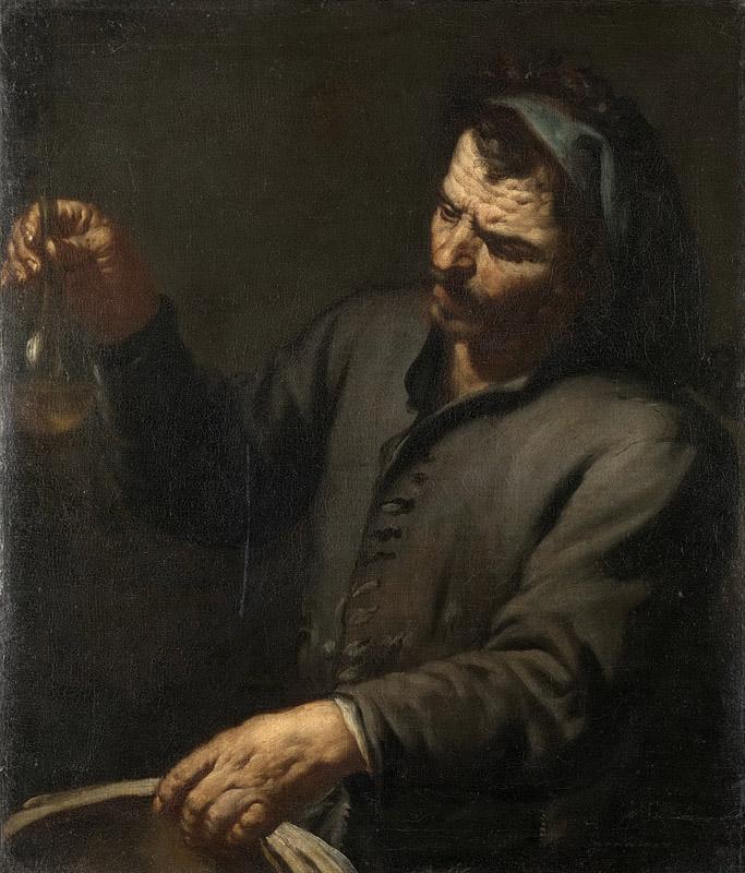 Zanchi, Antonio -- Man met urinaal in de hand, 1650-1674