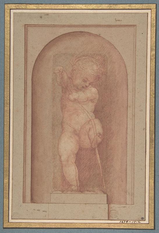 attributed to Giorgione--Putto Bending a Bow