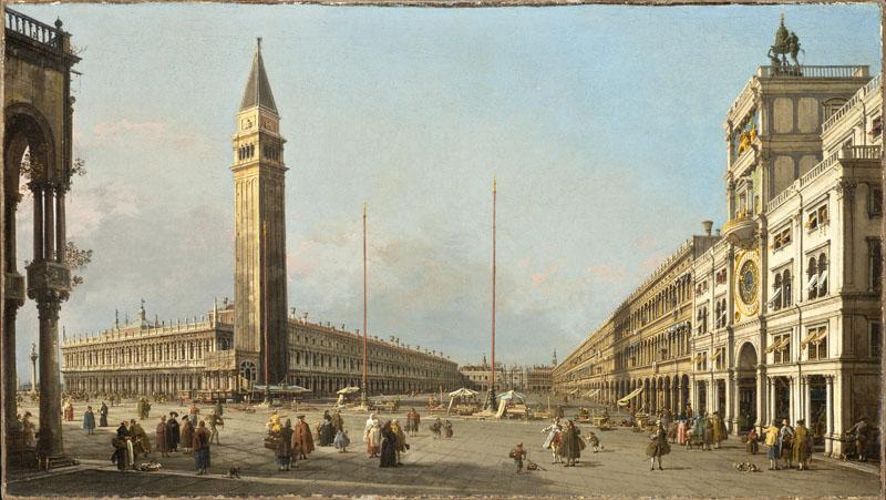 called Canaletto Antonio Canal - Piazza San Marco Looking South and West