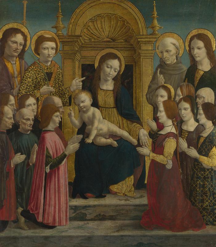 the Master of the Pala Sforzesca - The Virgin and Child with Saints and Donors
