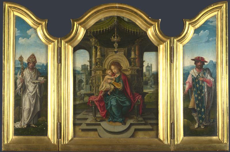 the workshop of Pieter Coecke van Aalst - The Virgin and Child Enthroned II